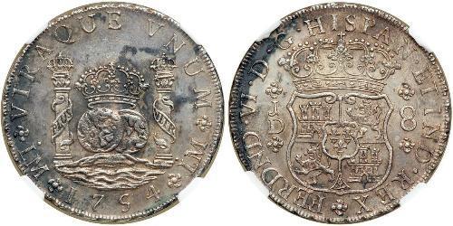 8 Real Peru / Spanish Colonies Silver 