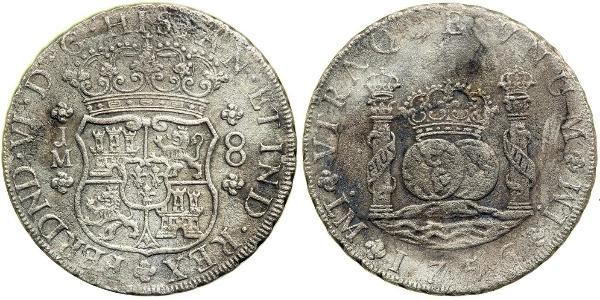 8 Real Peru / Spanish Colonies Silver 