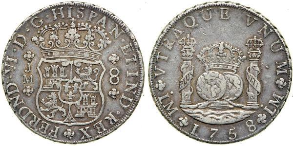 8 Real Peru / Spanish Colonies Silver 