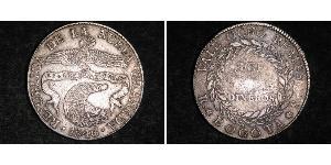 8 Real Republic of New Granada (1831–1858) Silver 