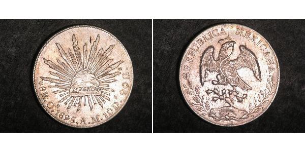 8 Real Second Federal Republic of Mexico (1846 - 1863) Silver 