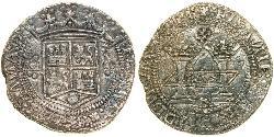 8 Real Spanish Mexico  / Kingdom of New Spain (1519 - 1821) Silver Charles V, Holy Roman Emperor (1500-1558)