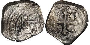 8 Real Spanish Mexico  / Kingdom of New Spain (1519 - 1821) Silver Philip V of Spain(1683-1746)