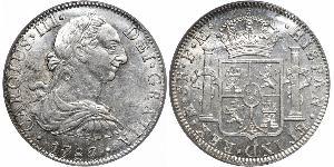 8 Real Spanish Mexico  / Kingdom of New Spain (1519 - 1821) Silver Charles III of Spain (1716 -1788)