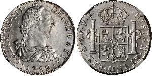 8 Real Spanish Mexico  / Kingdom of New Spain (1519 - 1821) Silver Charles III of Spain (1716 -1788)