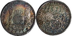 8 Real Spanish Mexico  / Kingdom of New Spain (1519 - 1821) Silver Charles III of Spain (1716 -1788)