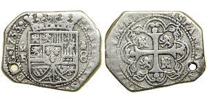 8 Real Spanish Mexico  / Kingdom of New Spain (1519 - 1821) Silver Philip V of Spain(1683-1746)