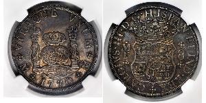 8 Real Spanish Mexico  / Kingdom of New Spain (1519 - 1821) Silver Charles III of Spain (1716 -1788)