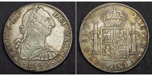 8 Real Spanish Mexico  / Kingdom of New Spain (1519 - 1821) Silver Charles IV of Spain (1748-1819)