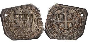 8 Real Spanish Mexico  / Kingdom of New Spain (1519 - 1821) Silver Philip V of Spain(1683-1746)