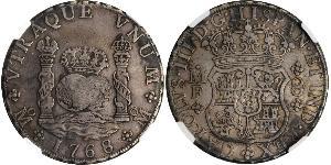 8 Real Spanish Mexico  / Kingdom of New Spain (1519 - 1821) Silver Charles III of Spain (1716 -1788)