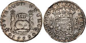 8 Real Spanish Mexico  / Kingdom of New Spain (1519 - 1821) Silver Ferdinand VI of Spain (1713-1759)