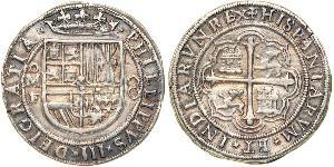 8 Real Spanish Mexico  / Kingdom of New Spain (1519 - 1821) Silver Philip III of Spain (1578-1621)