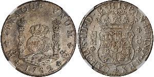 8 Real Spanish Mexico  / Kingdom of New Spain (1519 - 1821) Silver Charles III of Spain (1716 -1788)