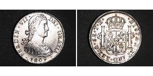 8 Real Spanish Mexico  / Kingdom of New Spain (1519 - 1821) Silver Ferdinand VII of Spain (1784-1833)