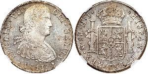 8 Real Spanish Mexico  / Kingdom of New Spain (1519 - 1821) Silver Ferdinand VII of Spain (1784-1833)