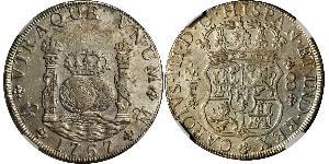 8 Real Spanish Mexico  / Kingdom of New Spain (1519 - 1821) Silver Charles III of Spain (1716 -1788)