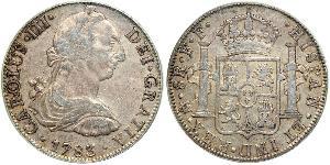 8 Real Spanish Mexico  / Kingdom of New Spain (1519 - 1821) Silver Charles III of Spain (1716 -1788)