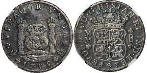 8 Real Spanish Mexico  / Kingdom of New Spain (1519 - 1821) Silver Ferdinand VI of Spain (1713-1759)