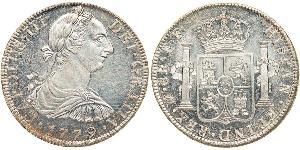 8 Real Spanish Mexico  / Kingdom of New Spain (1519 - 1821) Silver Charles III of Spain (1716 -1788)