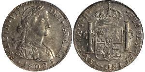 8 Real Spanish Mexico  / Kingdom of New Spain (1519 - 1821) Silver Ferdinand VII of Spain (1784-1833)