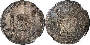 8 Real Spanish Mexico  / Kingdom of New Spain (1519 - 1821) Silver Charles III of Spain (1716 -1788)