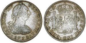 8 Real Spanish Mexico  / Kingdom of New Spain (1519 - 1821) Silver Charles III of Spain (1716 -1788)