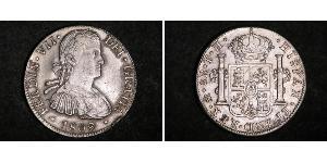 8 Real Spanish Mexico  / Kingdom of New Spain (1519 - 1821) Silver Ferdinand VII of Spain (1784-1833)