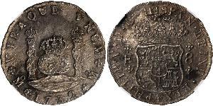 8 Real Spanish Mexico  / Kingdom of New Spain (1519 - 1821) Silver Philip V of Spain(1683-1746)