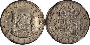 8 Real Spanish Mexico  / Kingdom of New Spain (1519 - 1821) Silver Ferdinand VI of Spain (1713-1759)