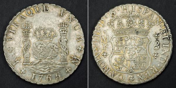 8 Real Spanish Mexico  / Kingdom of New Spain (1519 - 1821) Silver Charles III of Spain (1716 -1788)