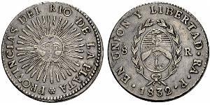 8 Real United Provinces of the Río de la Plata (1810 -1831) Silver 