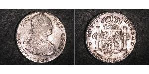 8 Real Viceroyalty of the Río de la Plata (1776 - 1814) / Bolivia Silver Charles IV of Spain (1748-1819)