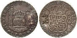 8 Real Mozambique 銀 卡洛斯三世 (西班牙) (1716 -1788)