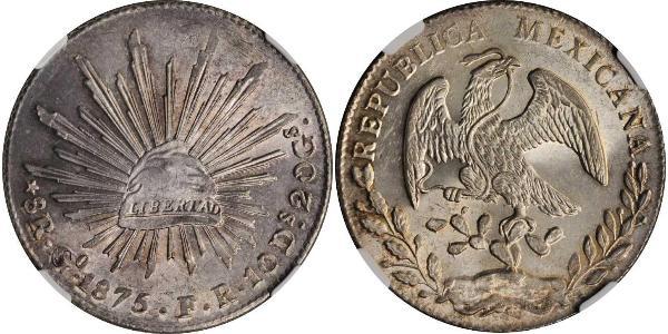 8 Real Second Federal Republic of Mexico (1846 - 1863) 銀 