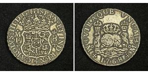 8 Real 新西班牙總督轄區 (1535 - 1821) 銀 卡洛斯三世 (西班牙) (1716 -1788)