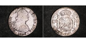 8 Real 新西班牙總督轄區 (1535 - 1821) 銀 卡洛斯四世 (1748-1819)