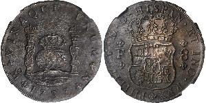 8 Real 新西班牙總督轄區 (1535 - 1821) 銀 Philip V of Spain(1683-1746)