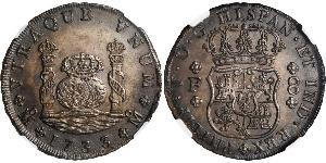 8 Real 新西班牙總督轄區 (1535 - 1821) 銀 Philip V of Spain(1683-1746)