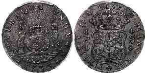 8 Real 新西班牙總督轄區 (1535 - 1821) 銀 Philip V of Spain(1683-1746)