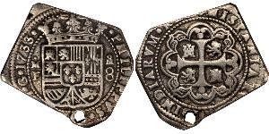 8 Real 新西班牙總督轄區 (1535 - 1821) 銀 Philip V of Spain(1683-1746)