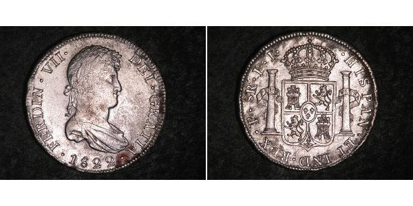8 Real 玻利維亞 / 拉普拉塔总督辖区 (1776 - 1814) 銀 费尔南多七世 (1784 - 1833)