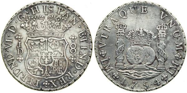 8 Real Spanish Colonies / 秘鲁 銀 