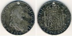 8 Rial Kingdom of Spain (1814 - 1873) Argento 