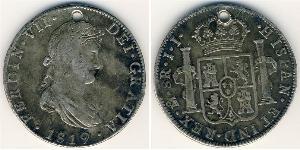 8 Rial Kingdom of Spain (1814 - 1873) Silver 