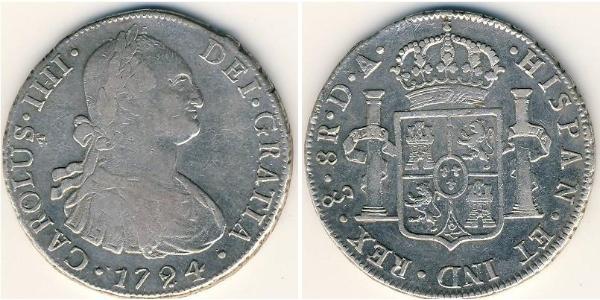 8 Rial 智利 銀 