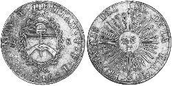 8 Sol Provincias Unidas del Río de la Plata (1810 -1831) Plata 
