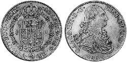8 Ескудо Нова Іспанія (1519 - 1821) Золото Карл IV король Іспанії  (1748-1819)