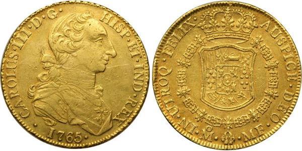 8 Ескудо Нова Іспанія (1519 - 1821) Золото Карл III король Іспанії (1716 -1788)