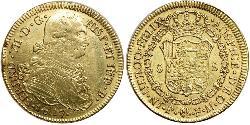8 Ескудо Нова Ґранада (1717 - 1819) Золото Фердинанд VII король Іспанії (1784-1833)